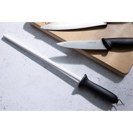 Ceramic Sharpening Rod 30.5cm with Non-Slip Handle | Vogue 6