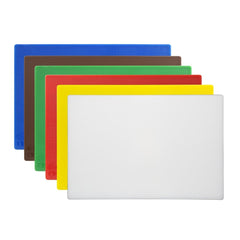 Antibacterial LDPE Cutting Board Set 450x300x10mm (6 Pieces) | Hygiplas