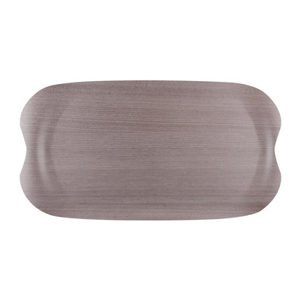 Wave Grey Woodgrain Serving Tray 43x23 cm | Roltex