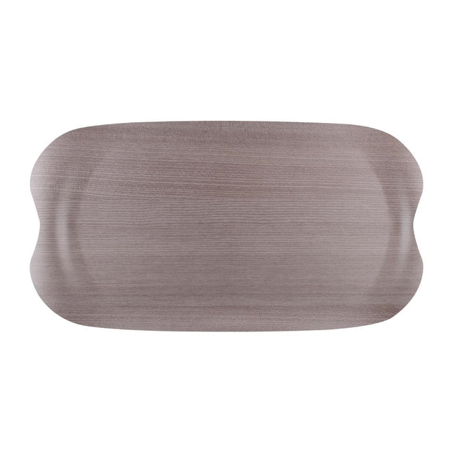 Wave Grey Woodgrain Serving Tray 43x23 cm | Roltex