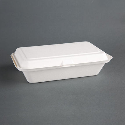 Fiesta Compostable Bagasse Food Containers 24.8cm 250pcs
