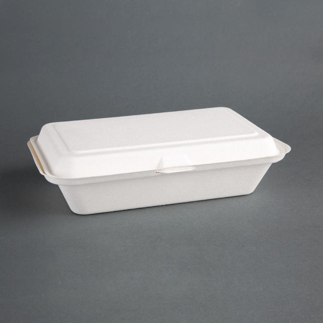 Fiesta Compostable Bagasse Food Containers 24.8cm 250pcs