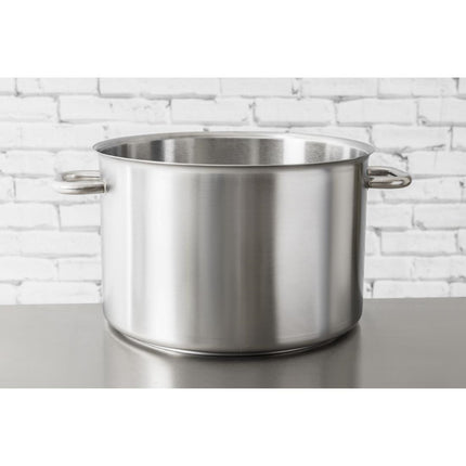 Induction-Compatible Stainless Steel Soup Pot 24L | Matfer Bourgeat Excellence 7