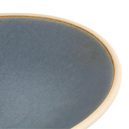 Shallow Tapered Canvas Bowls Blue Granite 20cm | Olympia 4