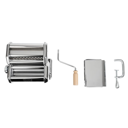 15cm Chrome-Plated Pasta Machine with Duplex Cutter | Imperia 8