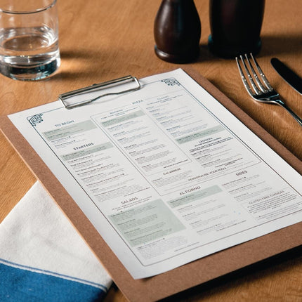 Wooden Menu Clipboard A4 | Olympia 4