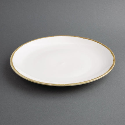 Olympia Kiln Round Coupe Plates | Chalk White | 280mm | Set of 4 4