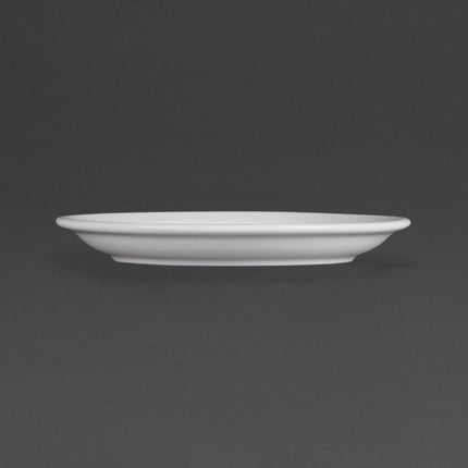 Whiteware Plates with Narrow Rim 18cm | Olympia | Set of 12 4