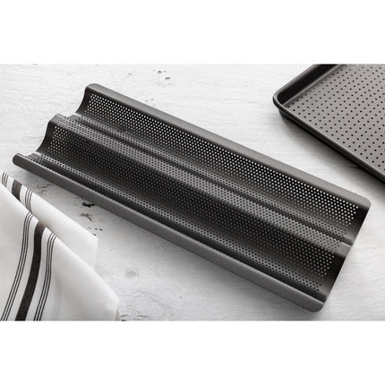 Perforated Non-Stick Baguette Baking Tray | MasterClass 6