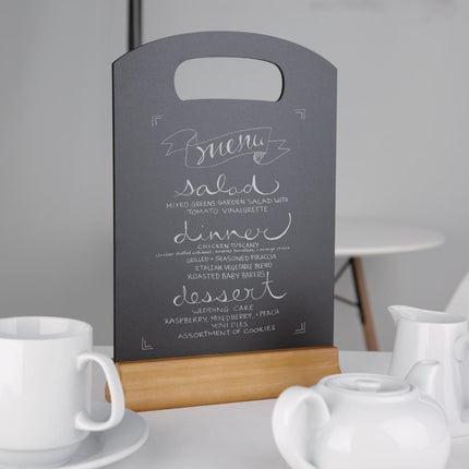 Table Chalkboard 31.5x21.2cm with Wooden Frame | Olympia 2