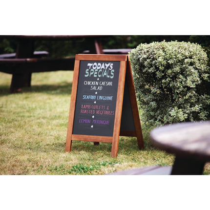 Wooden Sidewalk Chalkboard 120x70cm | Olympia 3