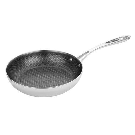 Tri-Shield Stainless Steel Frying Pan with Clad Coating | Vogue | 24 cm
