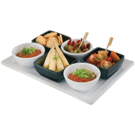 Square Melamine Bowl Black 9x9cm | APS Pure 3