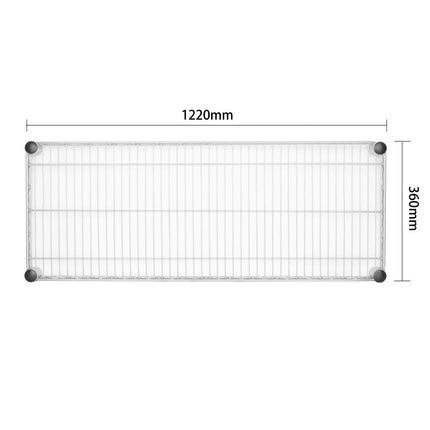 Chrome Steel Wire Wall Shelf 1220mm | Vogue 6