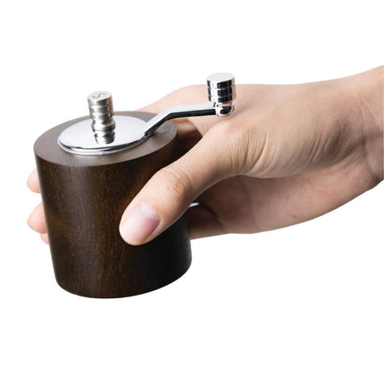 Olympia Dark Wood Pepper and Salt Mill Set 8.5cm 2