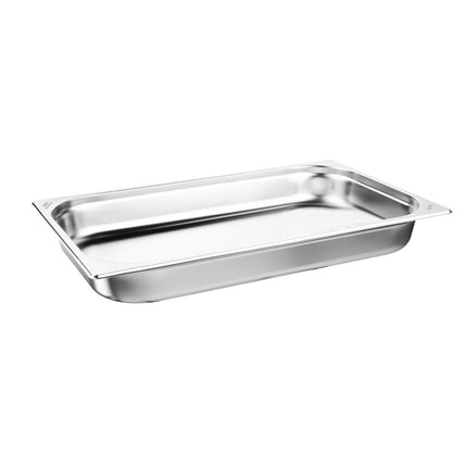 Stainless Steel Gastronorm Pan 65mm Deep | Nisbets Essentials | Set of 3
