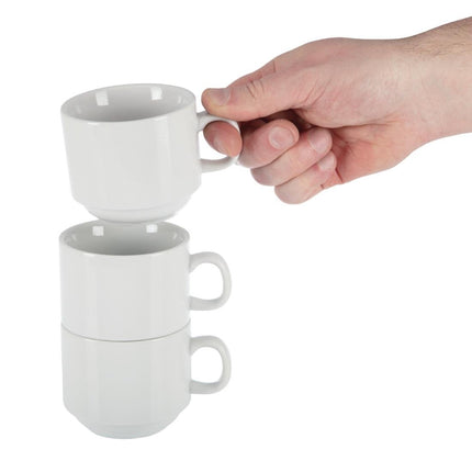 Stackable Tea Cups 200ml | Olympia Whiteware 3