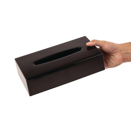 Rectangular Black Tissue Holder | Bolero 2