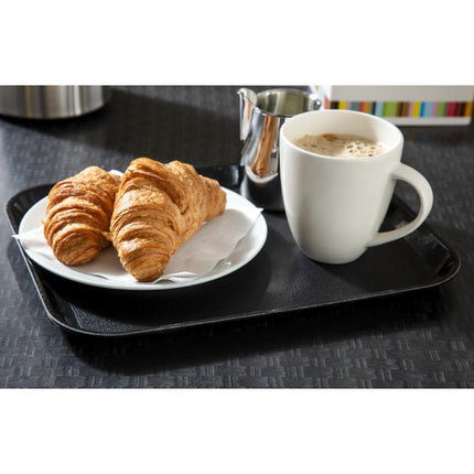 Cambro Epictread Fiberglass Rectangular Non-Slip Tray Black 350mm 7