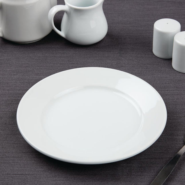 Dinner Plates with Wide Rim | Olympia Athena | 20.2 cm 2