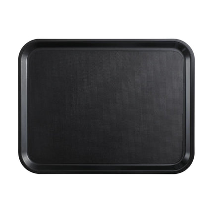 Antislip Charcoal Woodgrain Tray 360x460mm | Cambro Mykonos