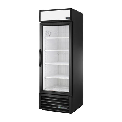 Single-Door Upright Merchandiser Cooler Black | True