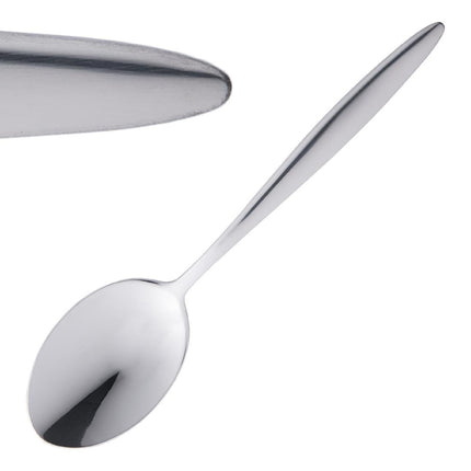 Olympia Saphir Polished 18/10 Stainless Steel Dessert Spoons, 12 Pieces