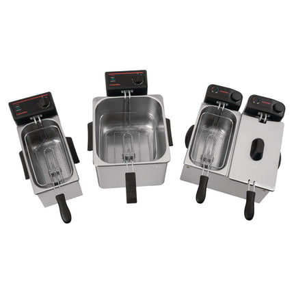 8L Electric Light-Duty Tabletop Fryer 3000W 4