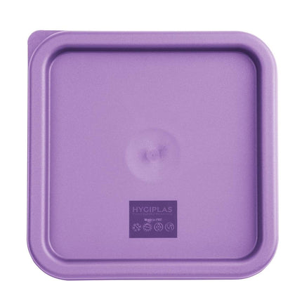 Square Purple Lid for Food Storage Containers Medium | Hygiplas