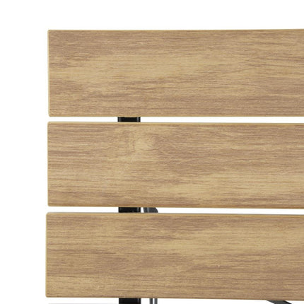 Square Pavement Style Table with Wood Effect | Bolero Perth Series 4
