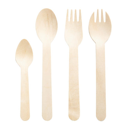 Compostable Individually Wrapped Wooden Sporks | Fiesta | 500 Pieces 5