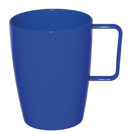 Kristallon Polycarbonate Mug with Handle Blue 28.4cl | Olympia | 12 Pieces