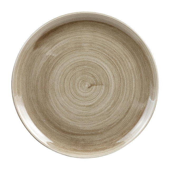 Stonecast Patina Antique Taupe Coupe Evolve Plate 32.4cm | Churchill