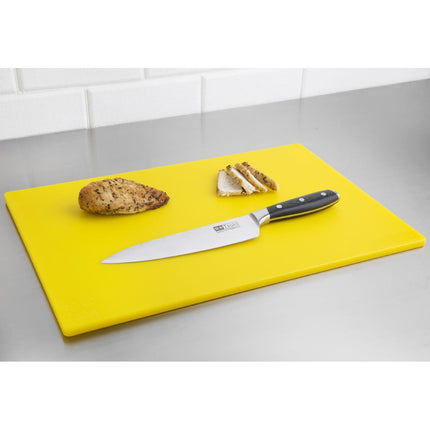 Cutting Board Yellow 450x300x10mm | LDPE | Hygiplas 3