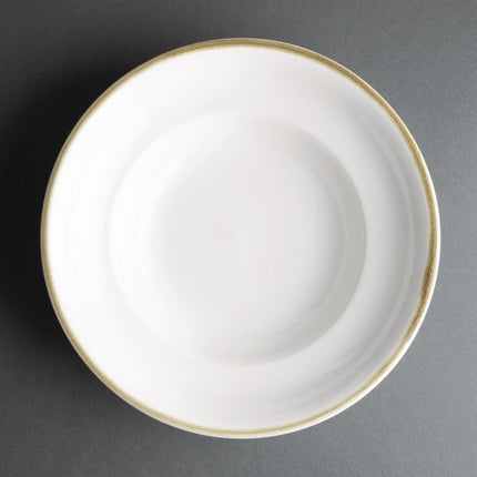 Kiln Chalk White Pasta Bowls 25cm | Olympia 6