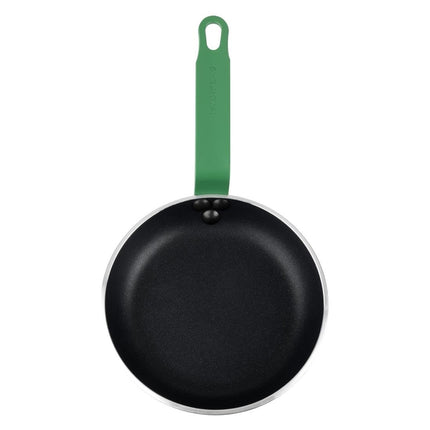 Non-Stick Frying Pan 200mm with Green Handle | Hygiplas Teflon Platinum Plus 3