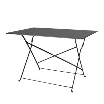 Folding Table 1100mm x 700mm Black | Bolero Pavement Style