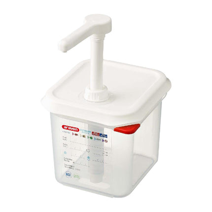 Sauce Dispenser GN 1/6 Transparent 2.6L | Araven