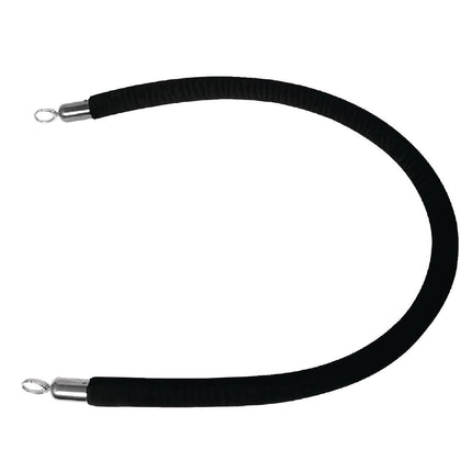 Velvet Barrier Rope 2.5m Black | Bolero