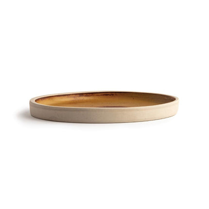 Flat Round Canvas Plates Rust Orange 18cm | Olympia 3