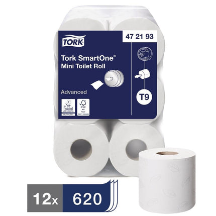SmartOne Mini Toilet Rolls | Tork | 12 Rolls