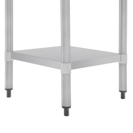 Stainless Steel Worktable without Backsplash 90x60x70cm | Vogue 4