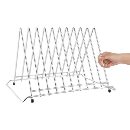 Heavy-Duty Cutting Board Holder with 10 Slots | Hygiplas 2