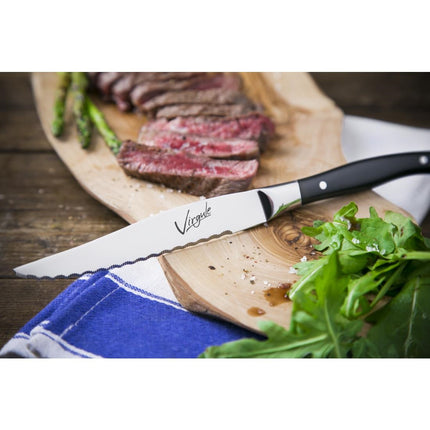 Virgule Serrated Steak Knives with Curved Handle | Amefa | Set of 12 3