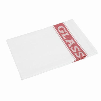 Half-Linen Glass Cloth | Vogue | 76 x 51 cm | Red 4