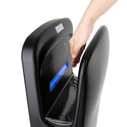 Black Jet Stream Hand Dryer | Jantex 4
