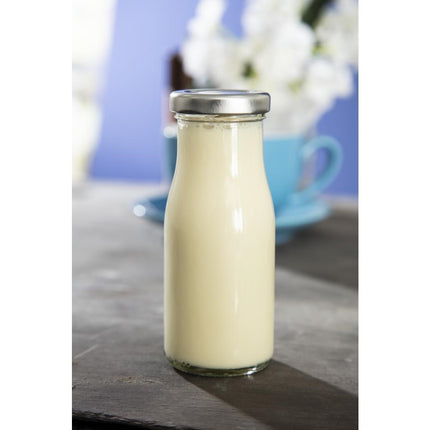 Silver Lid for Mini Milk Bottle GL160 6