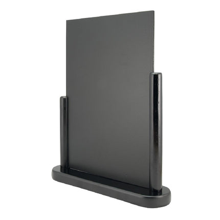 Large Wooden Table Chalkboard with Black Lacquer Finish | Securit Elegant 2