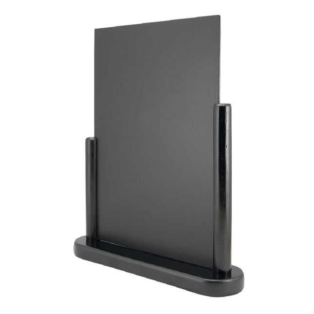 Large Wooden Table Chalkboard with Black Lacquer Finish | Securit Elegant 2
