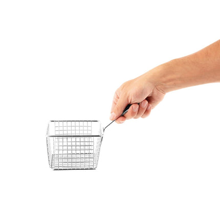 Large Stainless Steel Fry Basket | Olympia 4